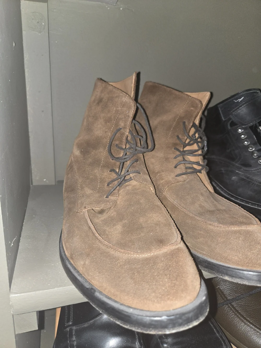 Suede Luxury Elia Maurizi Brown Desert Boot Made In Italy Original Price $495 - Picture 4 of 10